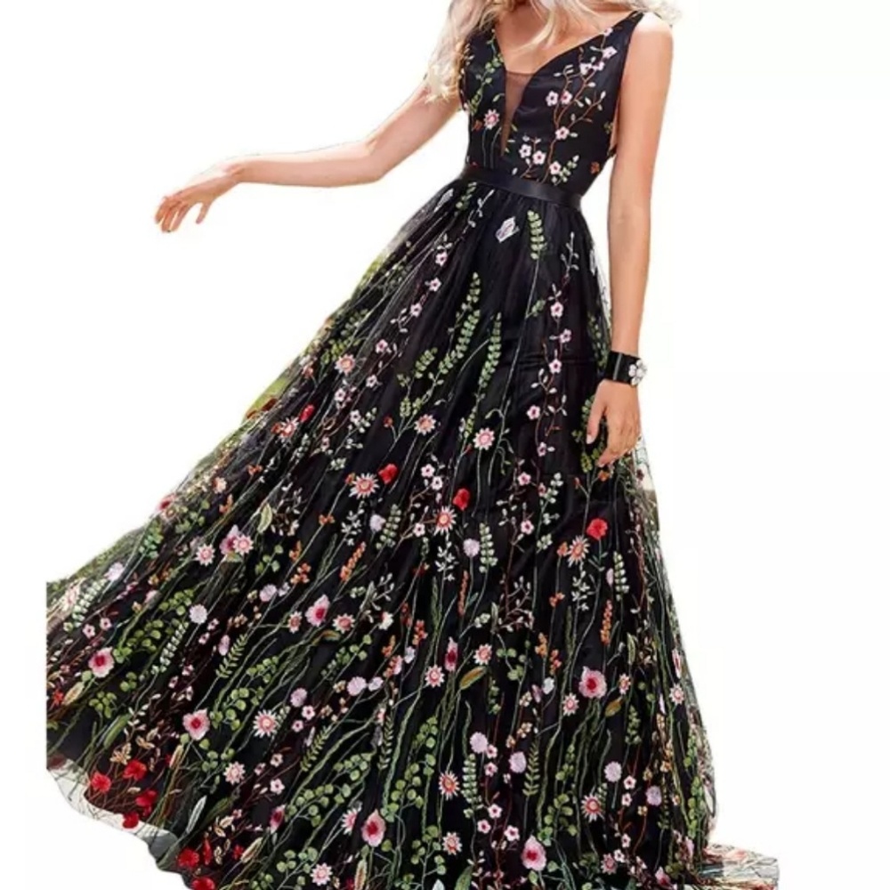 Floral Evening Gown
